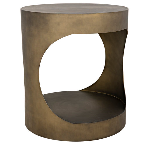 Noir Eclipse Round Side Table