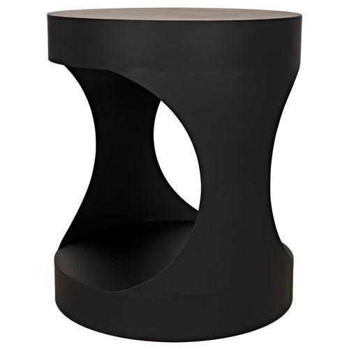 Noir Eclipse Round Side Table
