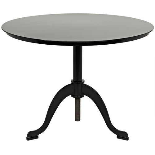 Noir Calder Side Table, Black Steel
