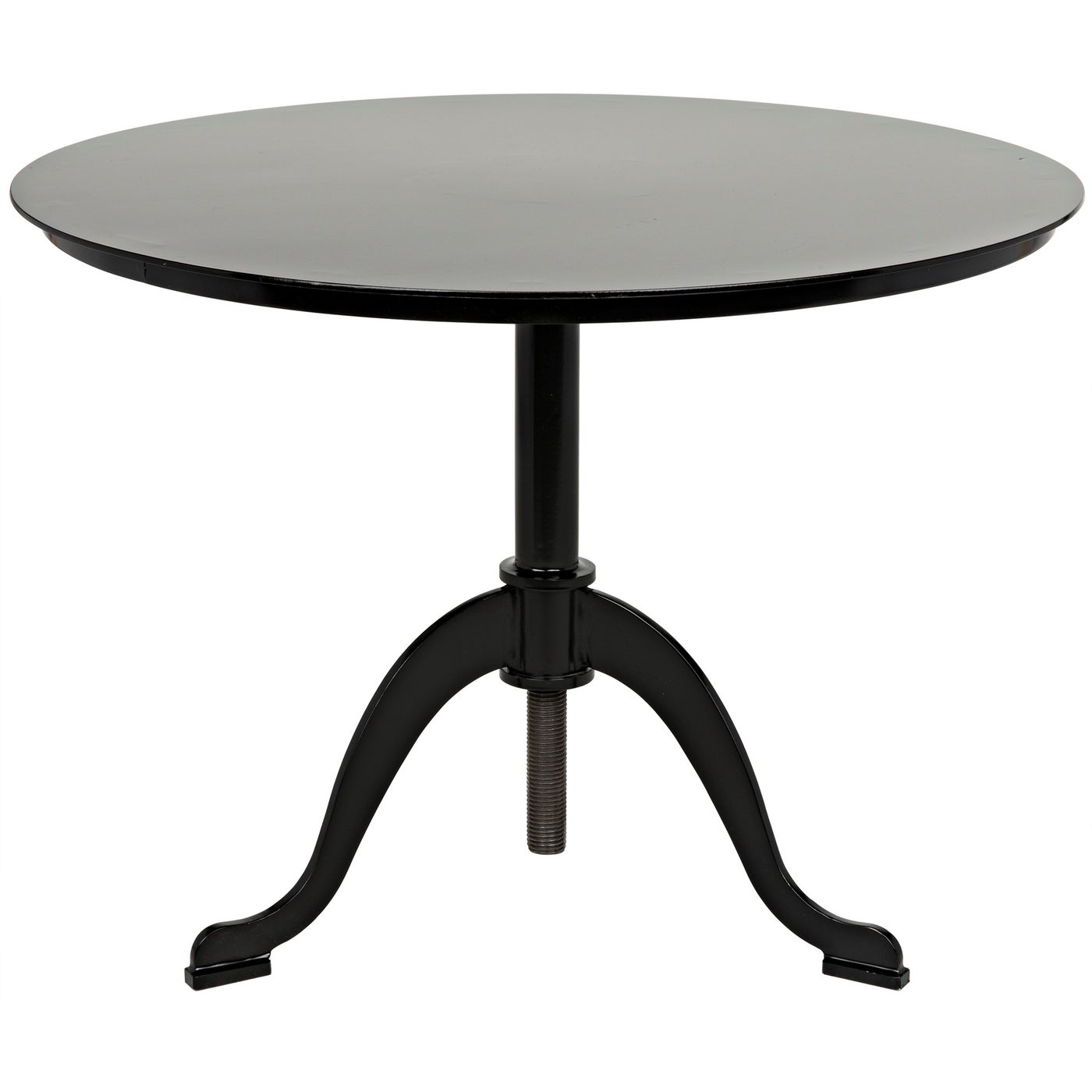 Noir Calder Side Table, Black Steel