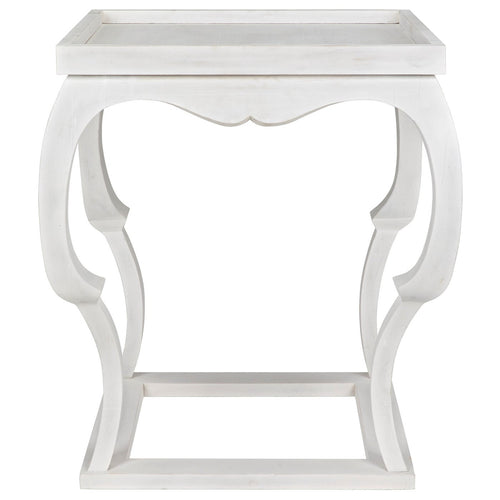 Noir Bellini Side Table, White Wash