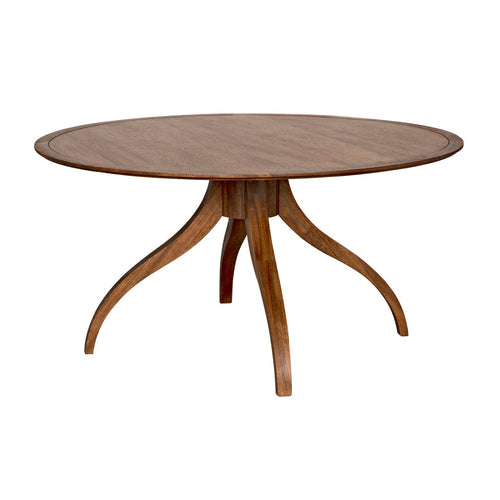 Noir Vera Dining Table, Dark Walnut