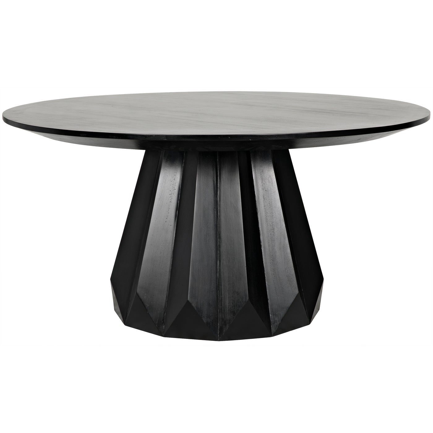 Noir Brosche Dining Table, Hand Rubbed Black