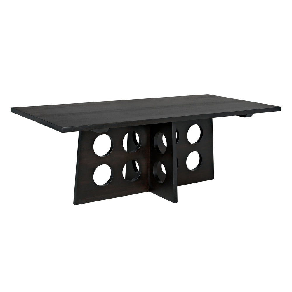 Noir Carlo Dining Table, Ebony Walnut