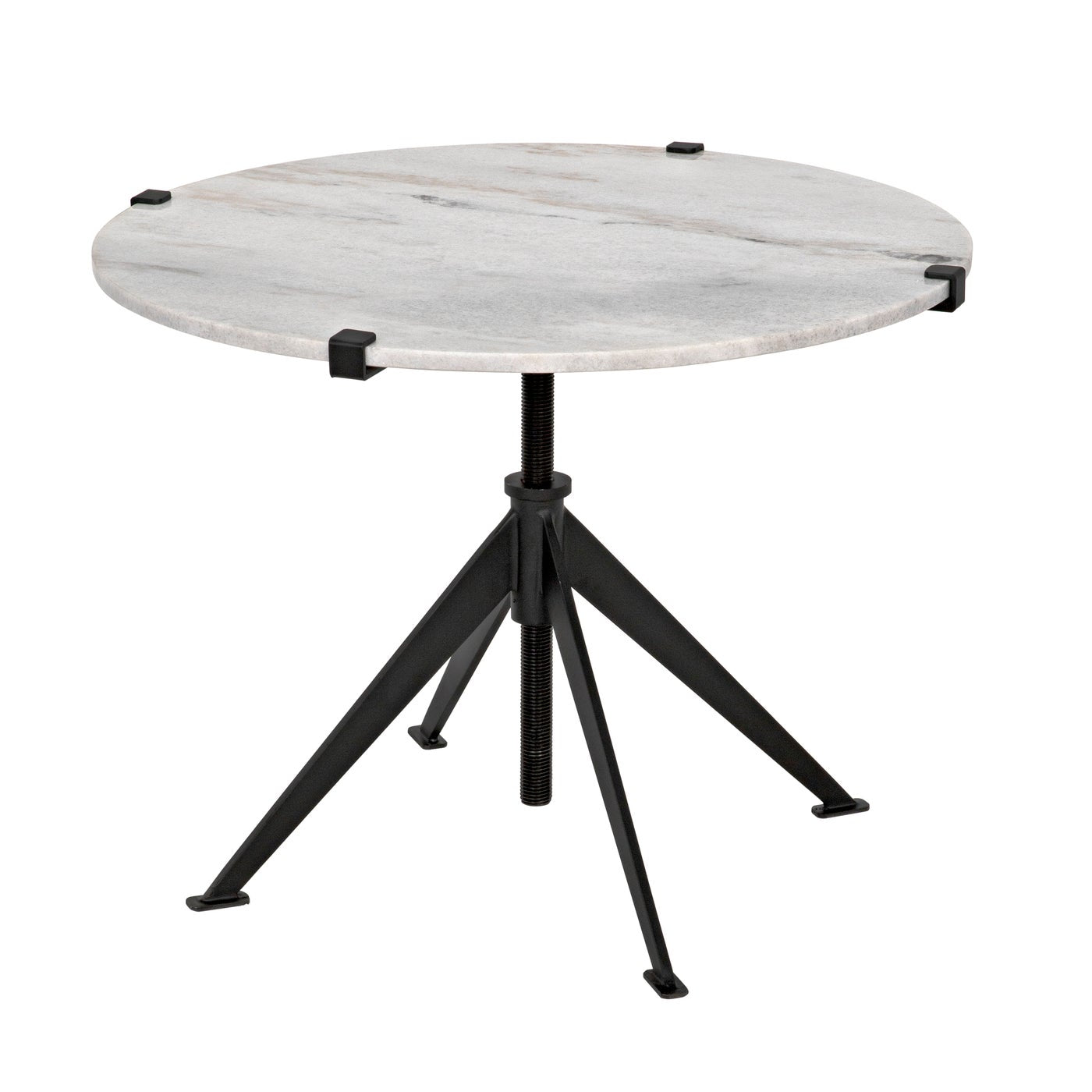 Noir Edith Adjustable Side Table, Large