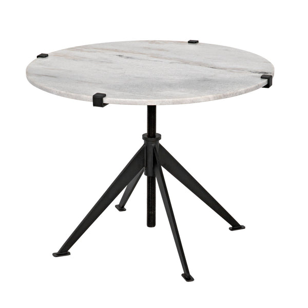 Noir Edith Adjustable Side Table, Large