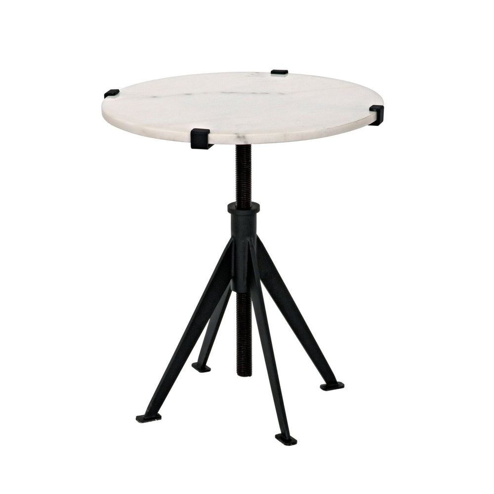 Noir Edith Adjustable Side Table