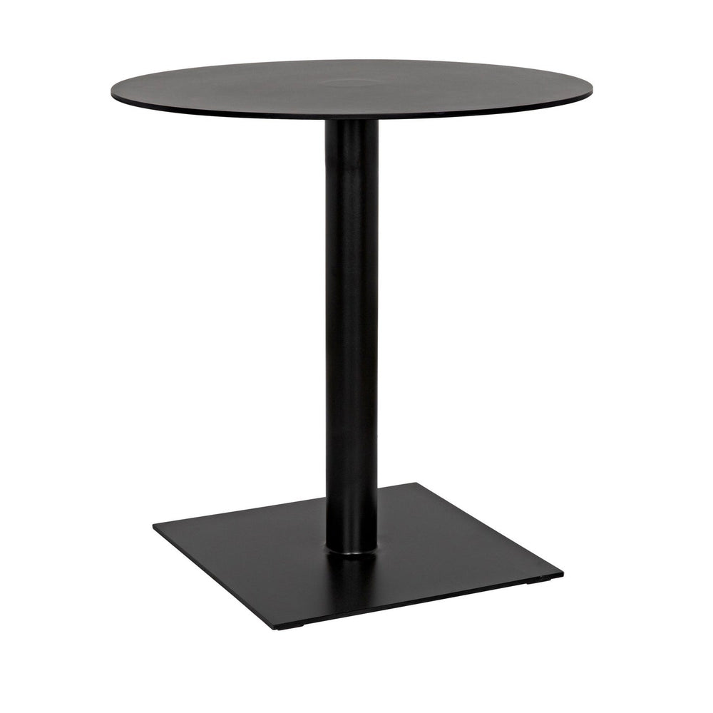 Noir Mies Side Table, Black Steel