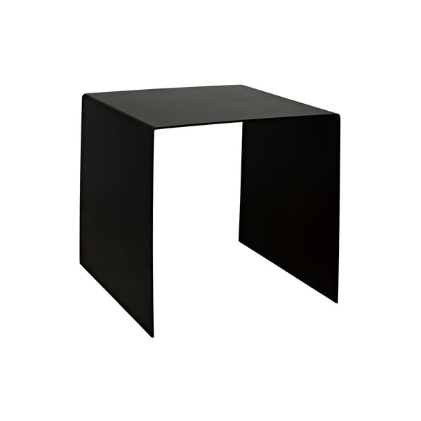 Noir Yves Side Table, Black Steel