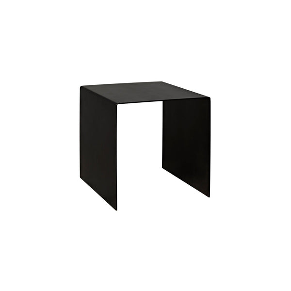 Noir Yves Side Table, Black Steel