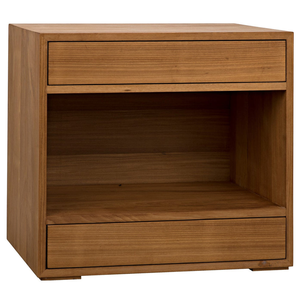 Noir Sl05 Side Table, Gold Teak