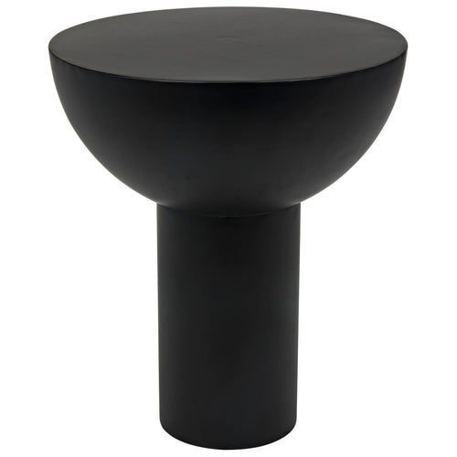 Noir Touchstone Side Table, Black Steel