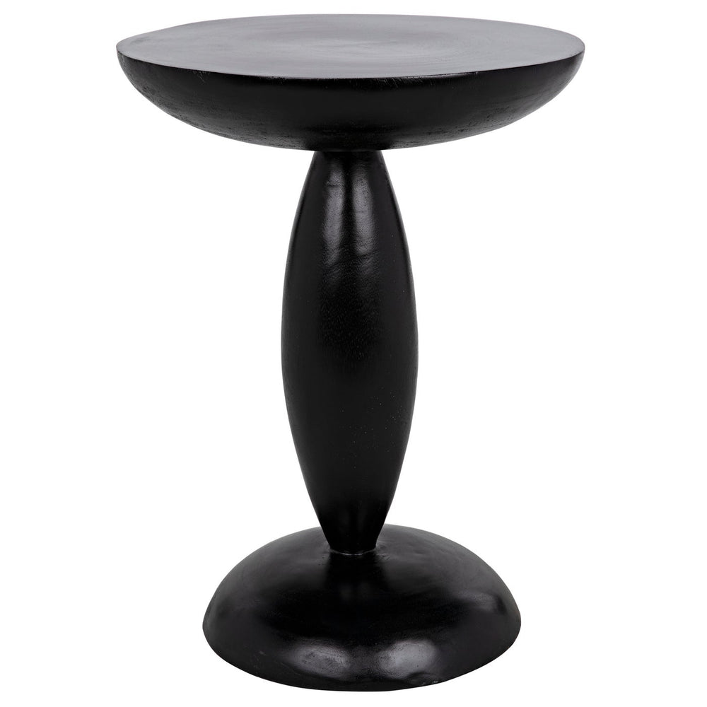 Noir Adonis Side Table, Hand Rubbed Black
