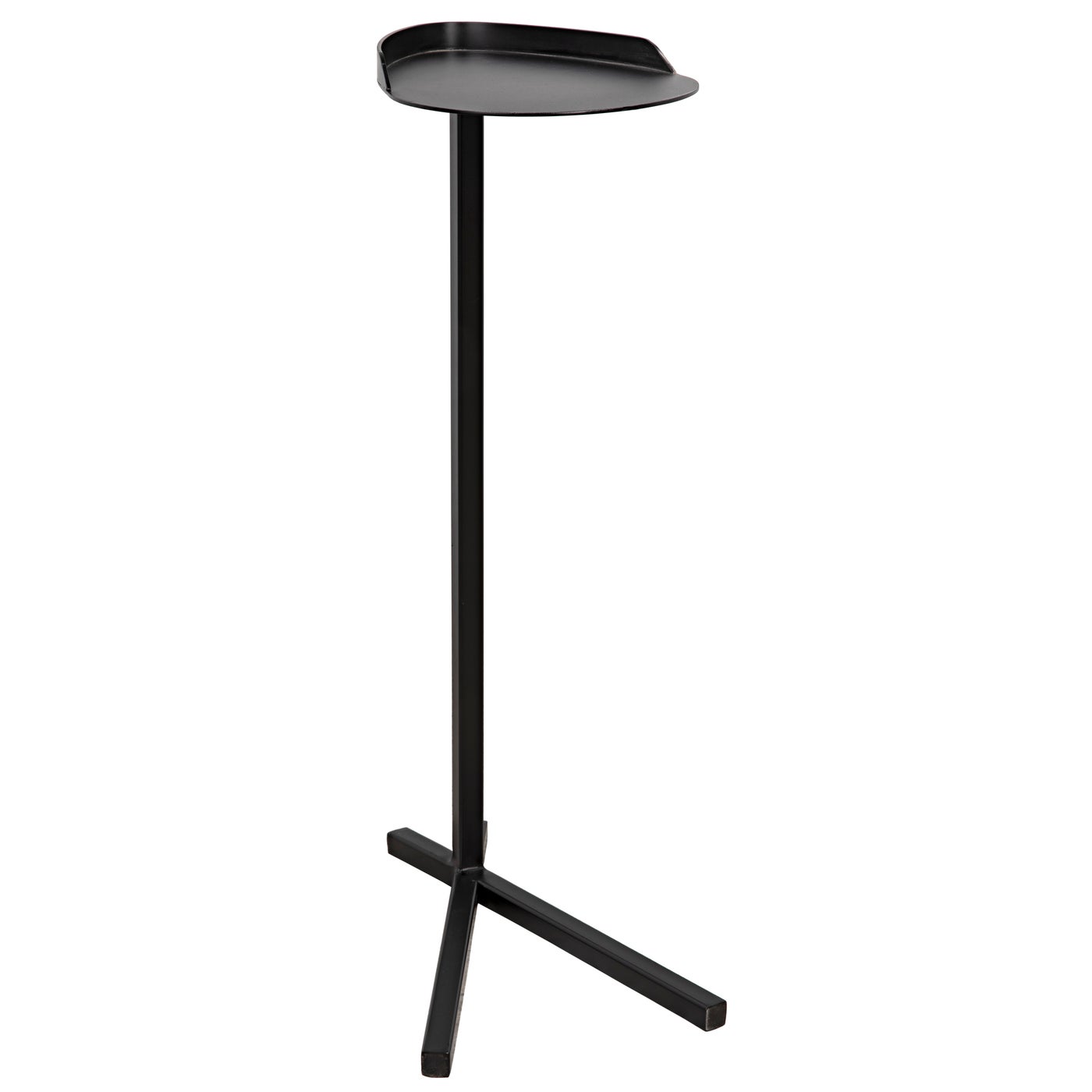 Noir Golem Side Table, Black Steel