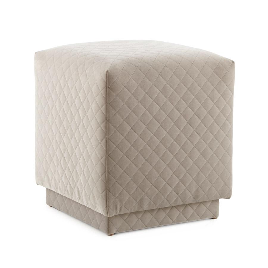Gavin Cube Ottoman by Square Feathers