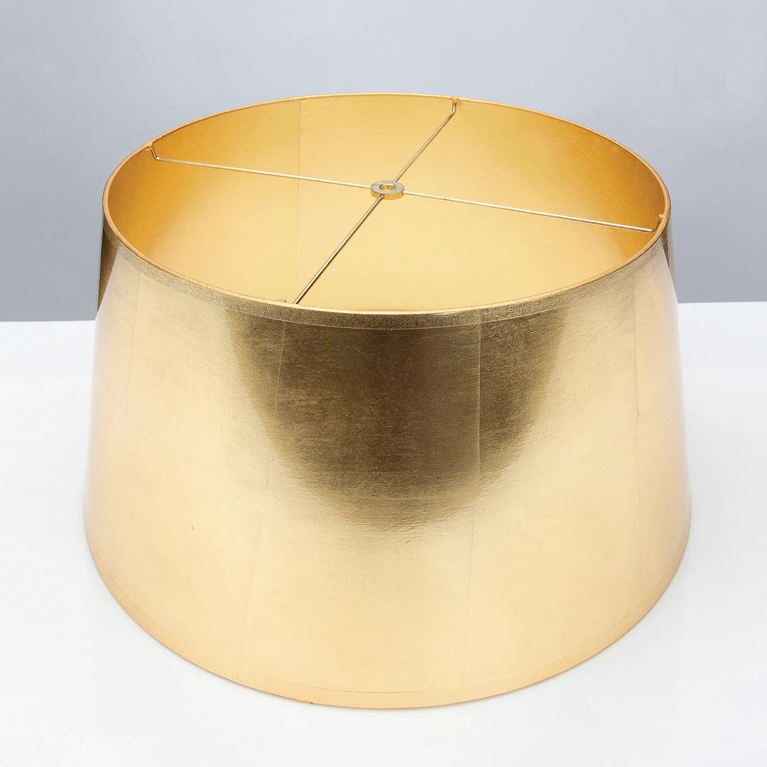 Couture Lamps 14 X 16 X 10" Round Tapered Gold Foil Shade