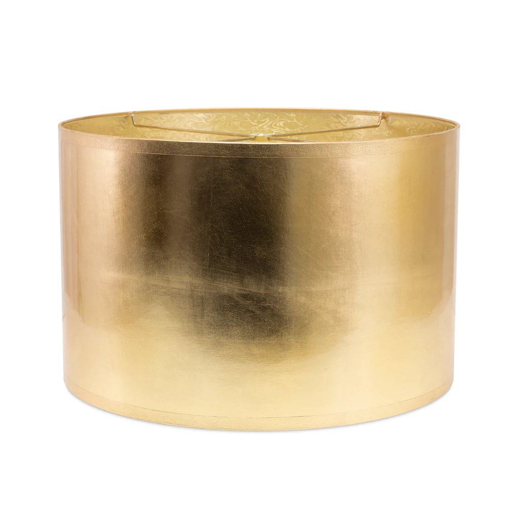 Couture Lamps 17 X 17 X 11" Round Drum Gold Foil Shade