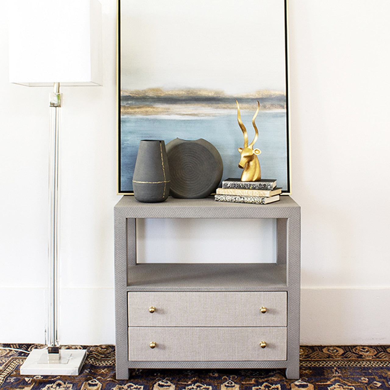 Worlds Away Hattie Nightstand