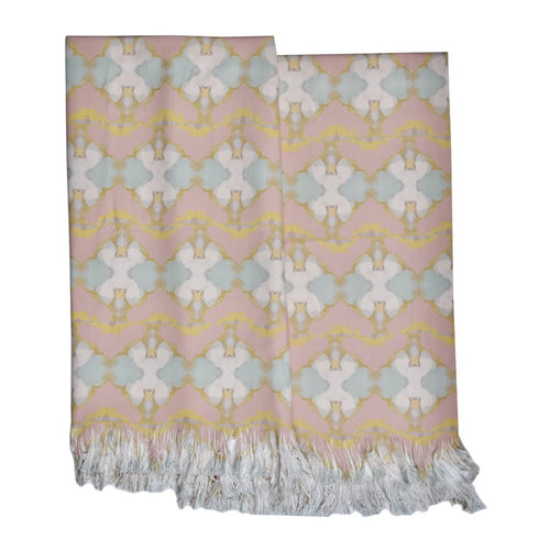 Laura Park Lily Pond Apricot Throw Blanket