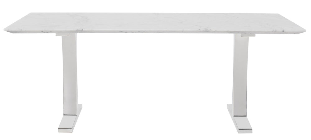 Nuevo Toulouse White Marble Dining Table