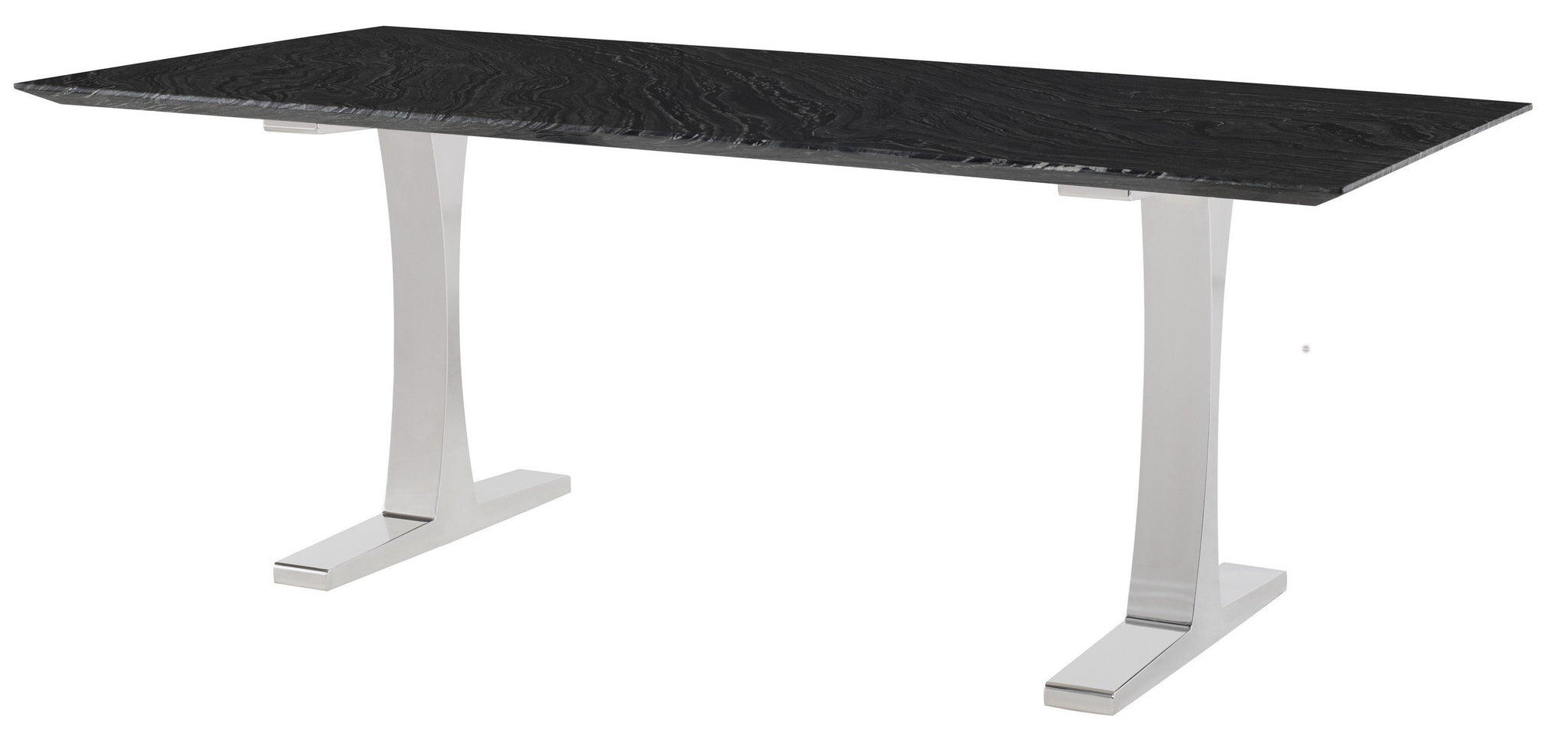 Nuevo Toulouse Black Wood Vein Dining Table