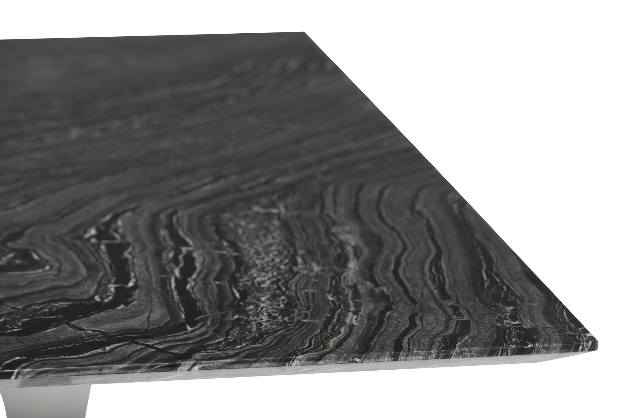 Nuevo Toulouse Black Wood Vein Dining Table