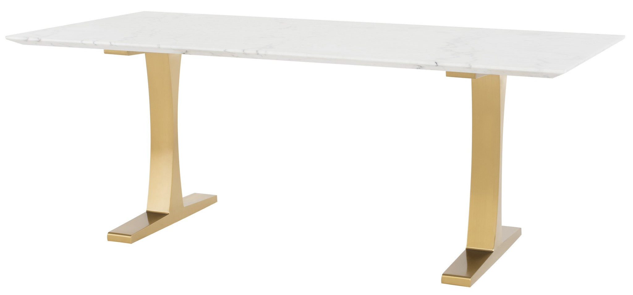 Nuevo Toulouse White Marble Dining Table