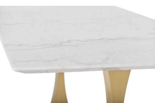 Nuevo Toulouse White Marble Dining Table