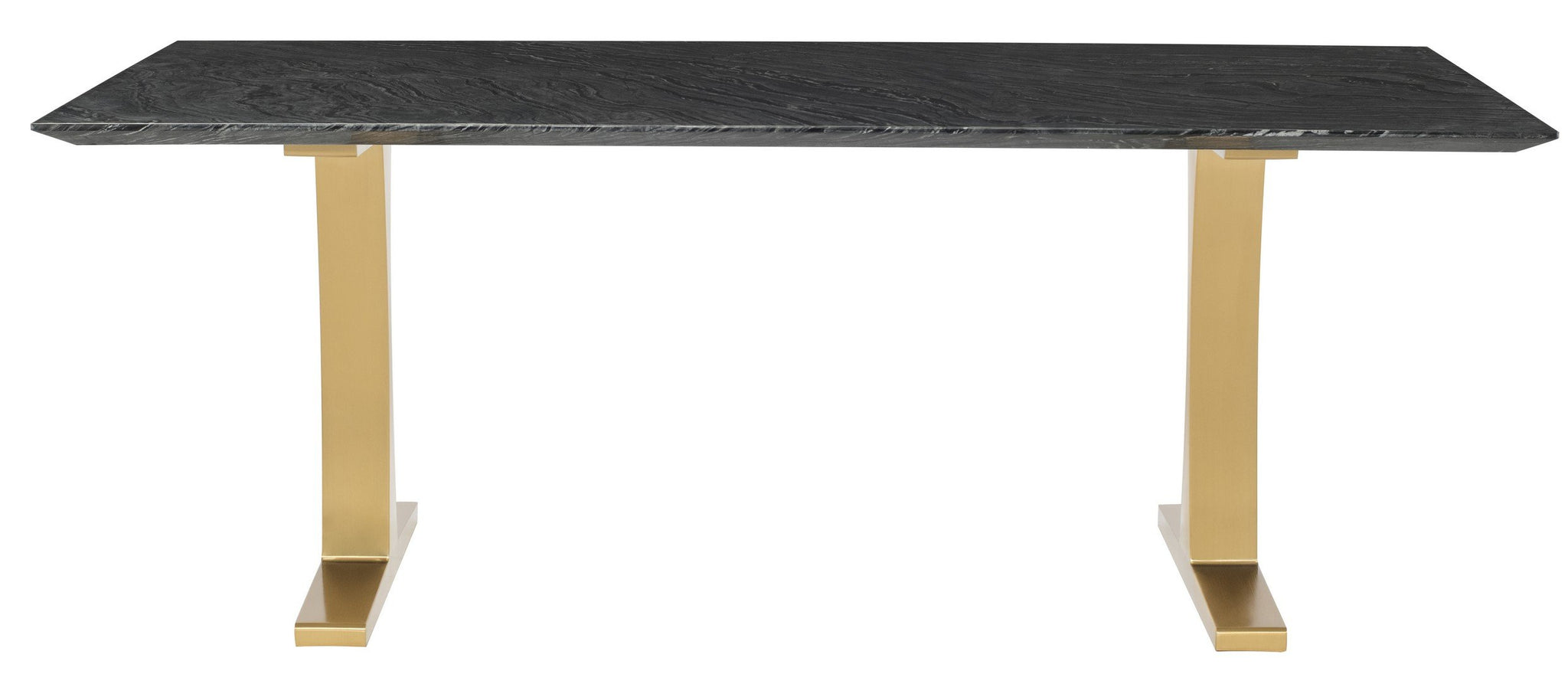 Nuevo Toulouse Black Wood Vein Dining Table