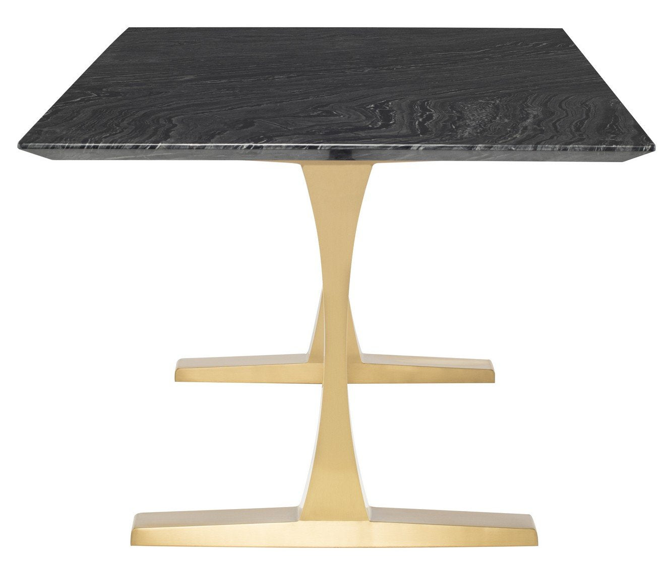 Nuevo Toulouse Black Wood Vein Dining Table