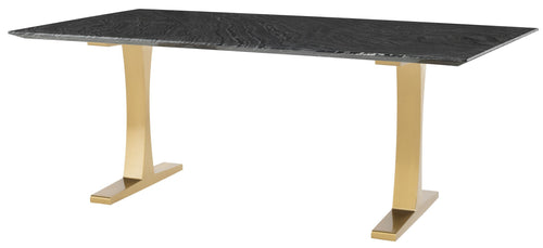 Nuevo Toulouse Black Wood Vein Dining Table