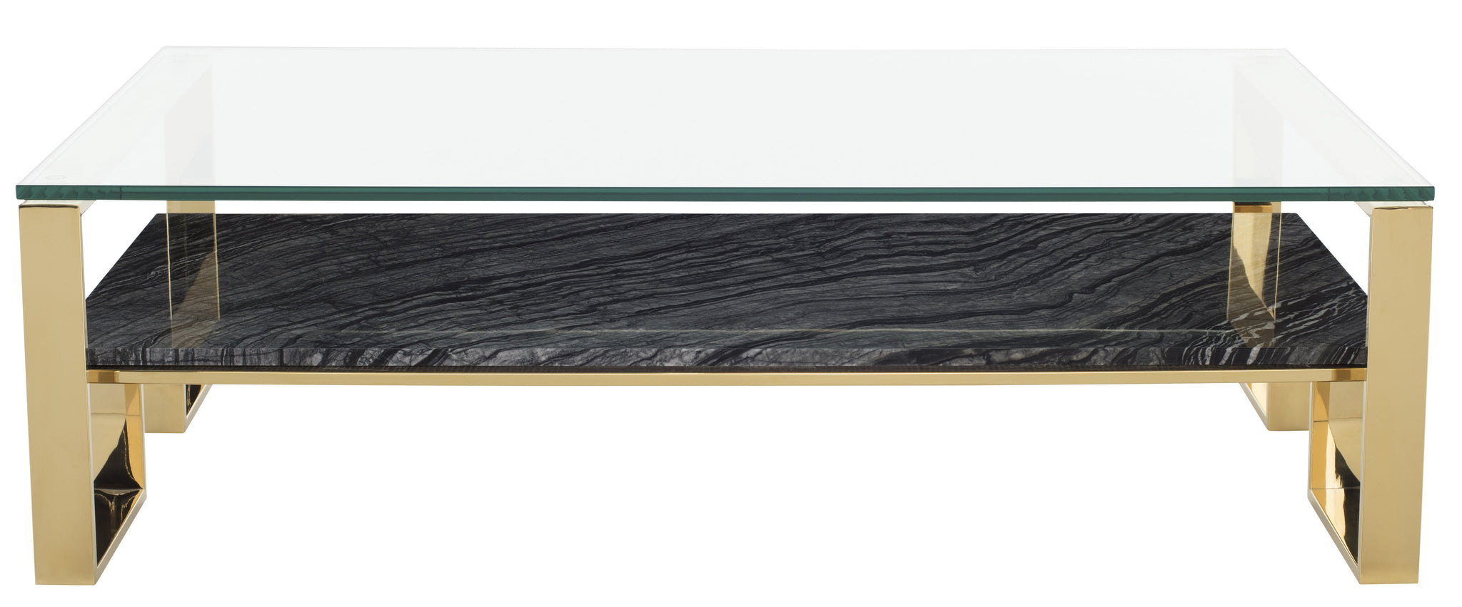 Nuevo Tierra Black Wood Vein Coffee Table