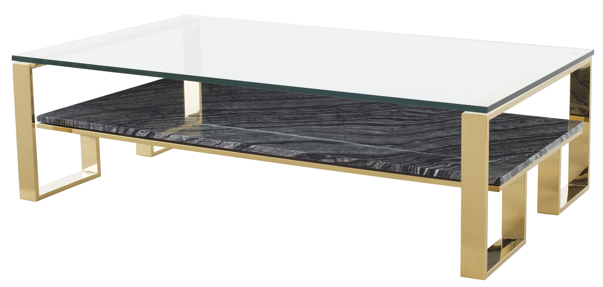 Nuevo Tierra Black Wood Vein Coffee Table