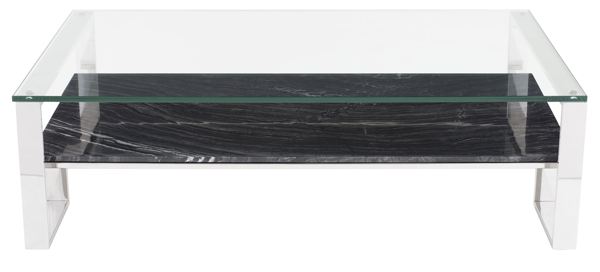 Nuevo Tierra Black Wood Vein Coffee Table