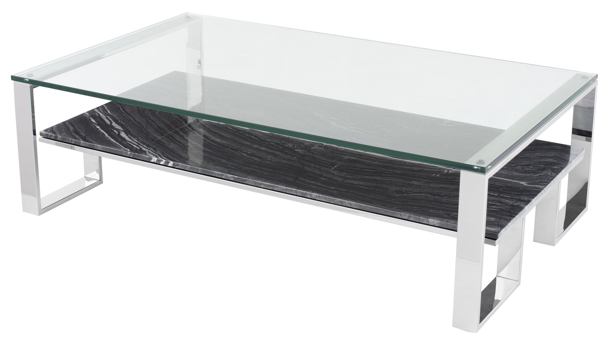 Nuevo Tierra Black Wood Vein Coffee Table
