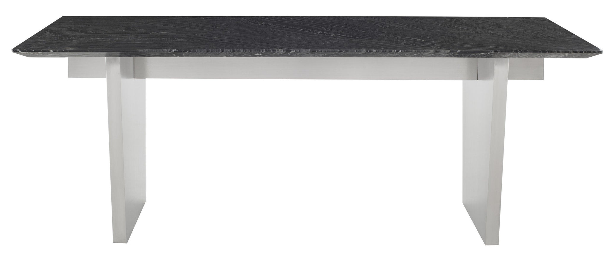 Nuevo Aiden Dining Table Black Wood Vein
