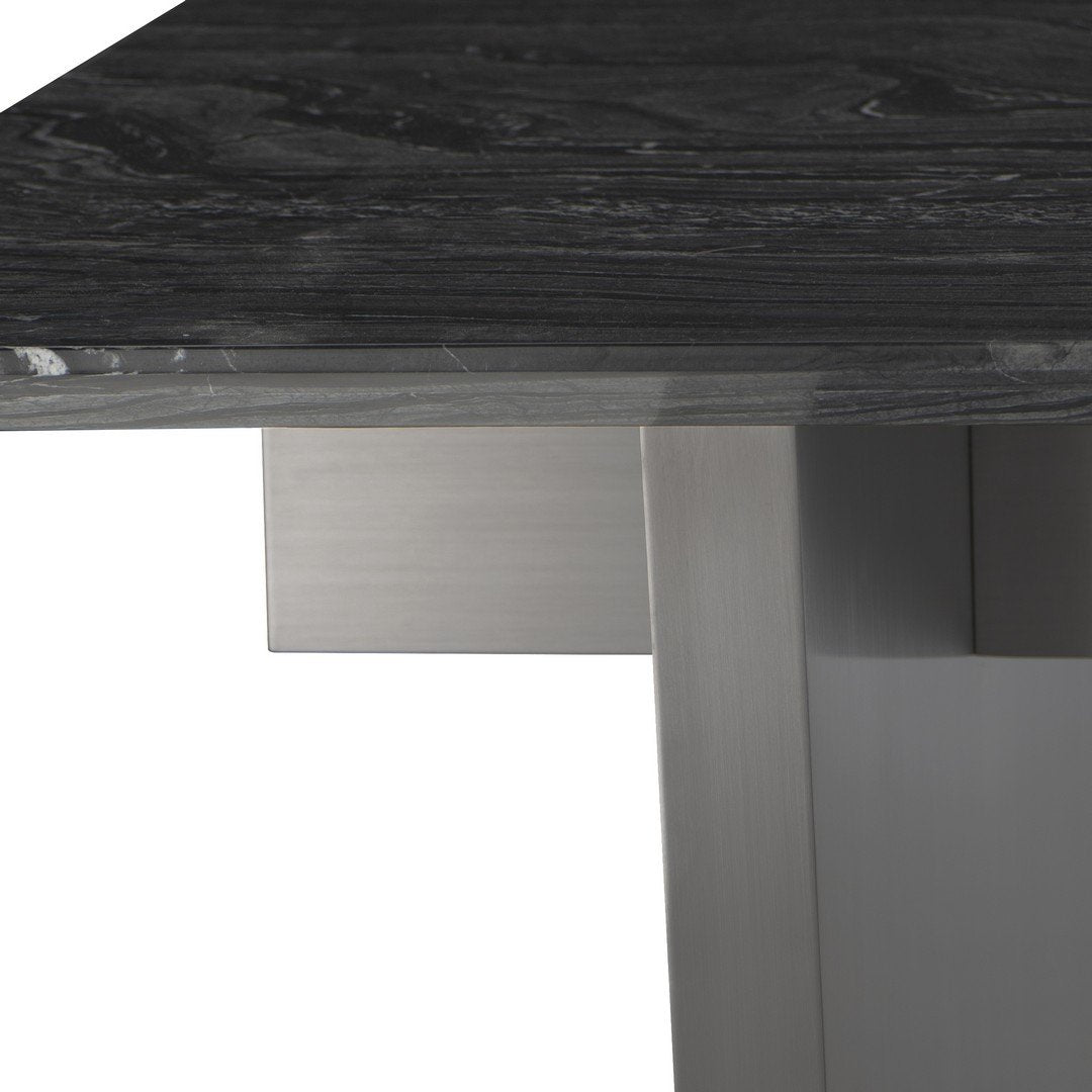 Nuevo Aiden Dining Table Black Wood Vein