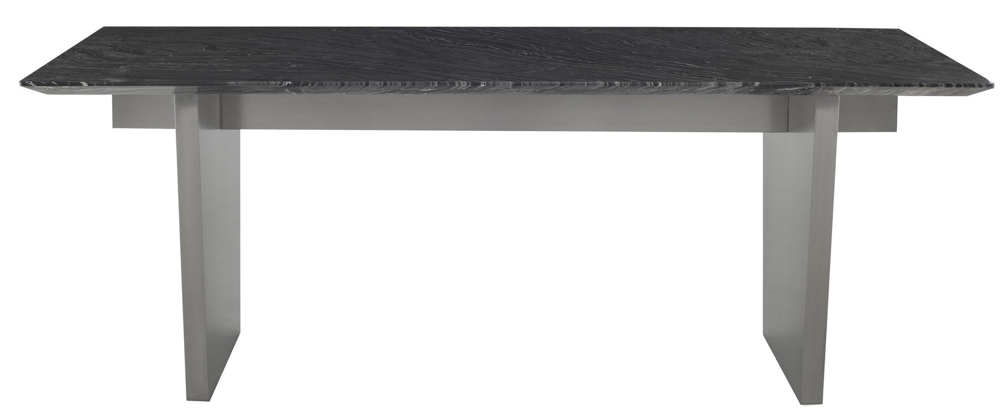 Nuevo Aiden Dining Table Black Wood Vein