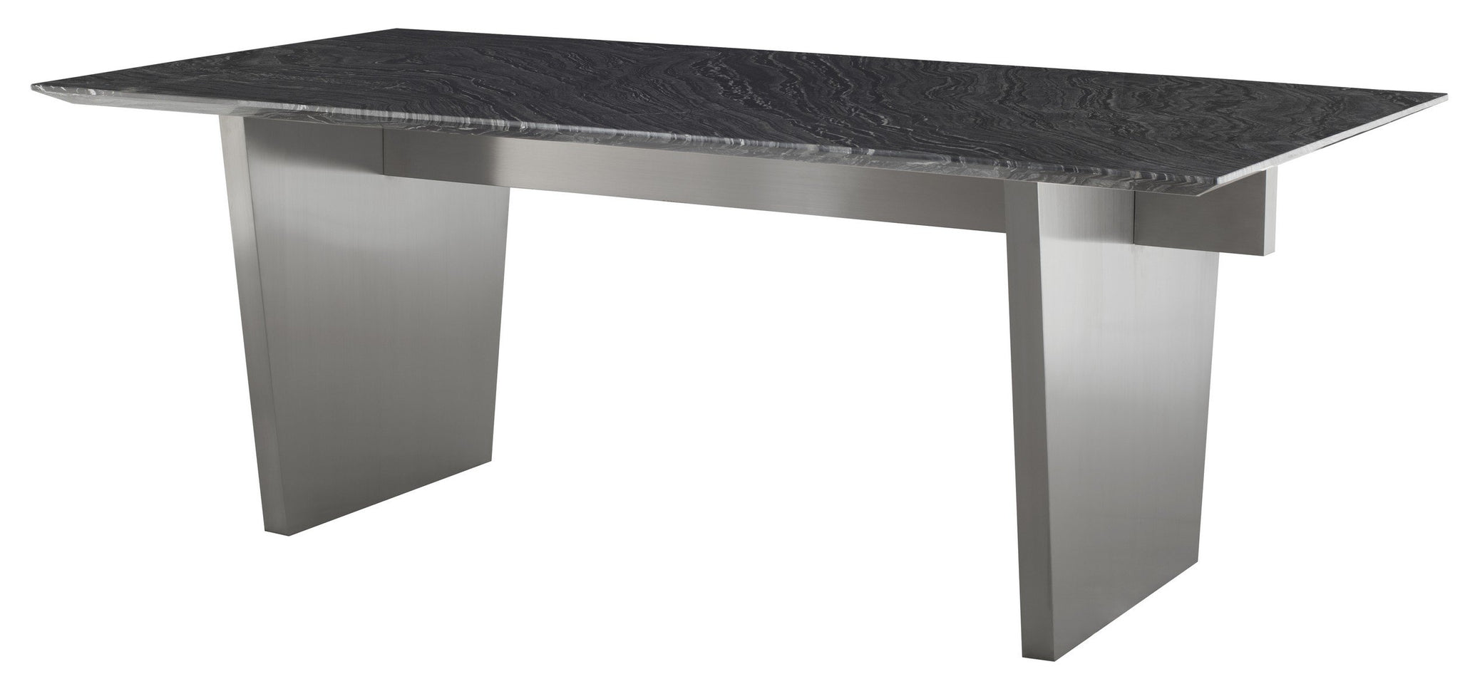 Nuevo Aiden Dining Table Black Wood Vein