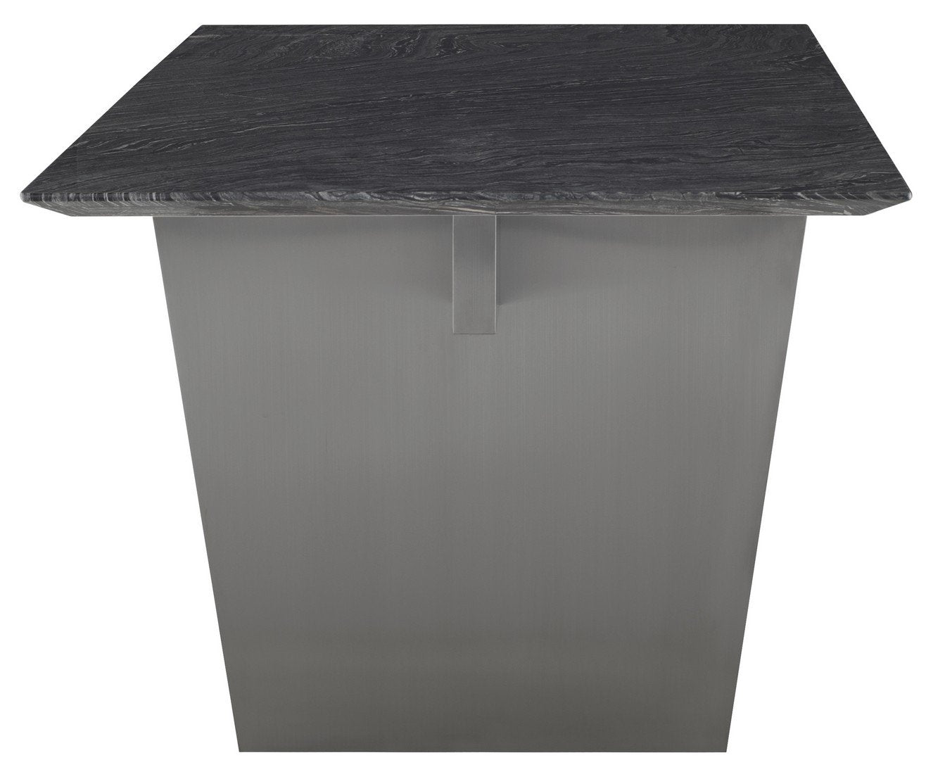 Nuevo Aiden White Black Wood Vein Dining Table