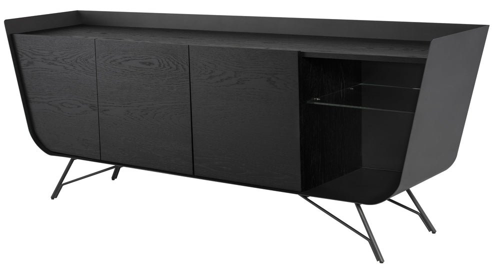 Nuevo Noori Sideboard Cabinet Onyx