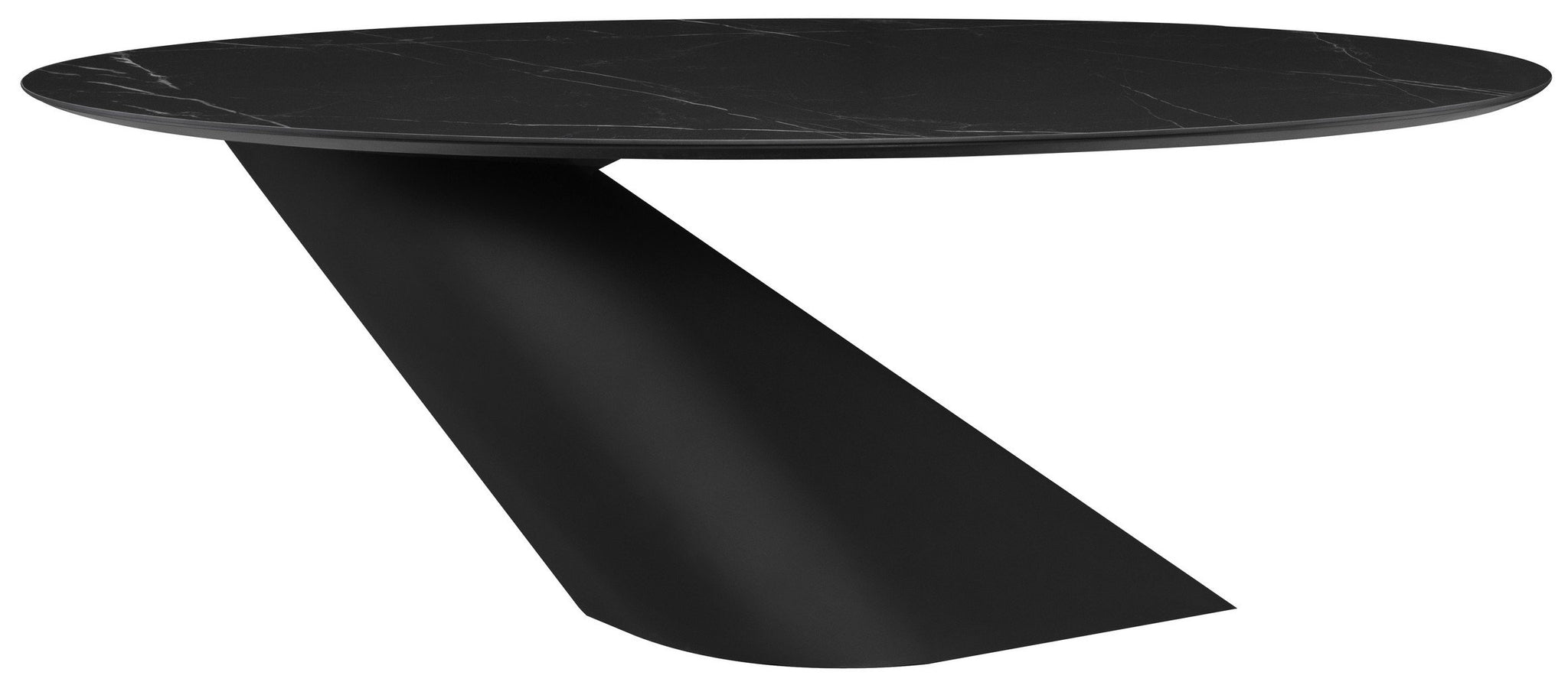 Nuevo Oblo Black Dining Table