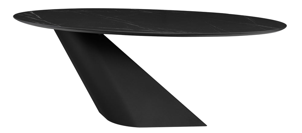 Nuevo Oblo Black Dining Table