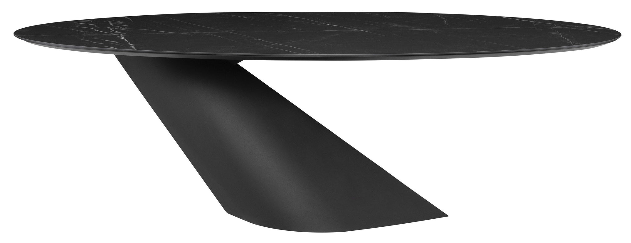 Nuevo Oblo Black Dining Table