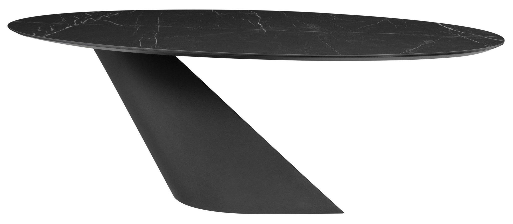 Nuevo Oblo Black Dining Table