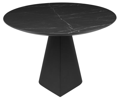 Nuevo Oblo Black Dining Table