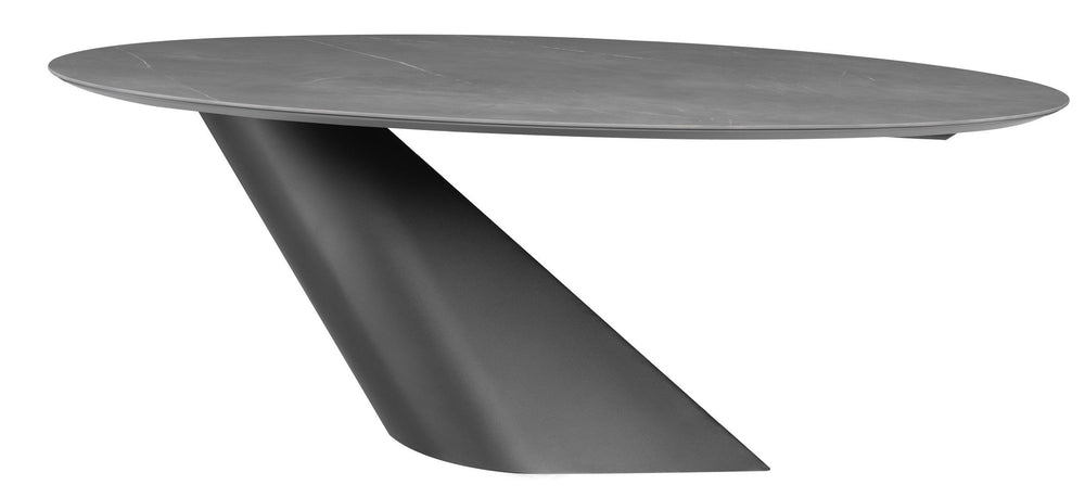 Nuevo Oblo Titanium Dining Table