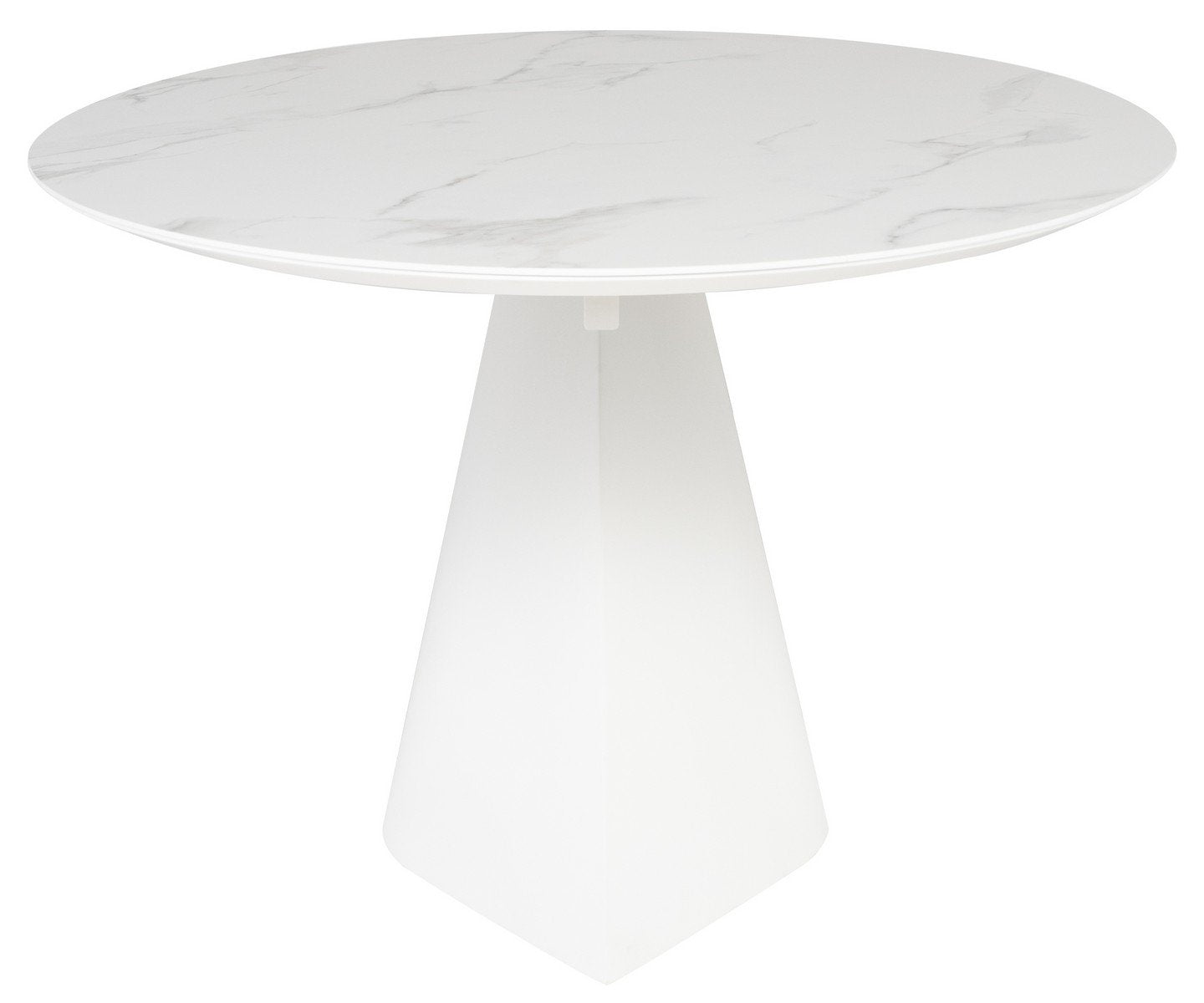 Nuevo Oblo White Dining Table