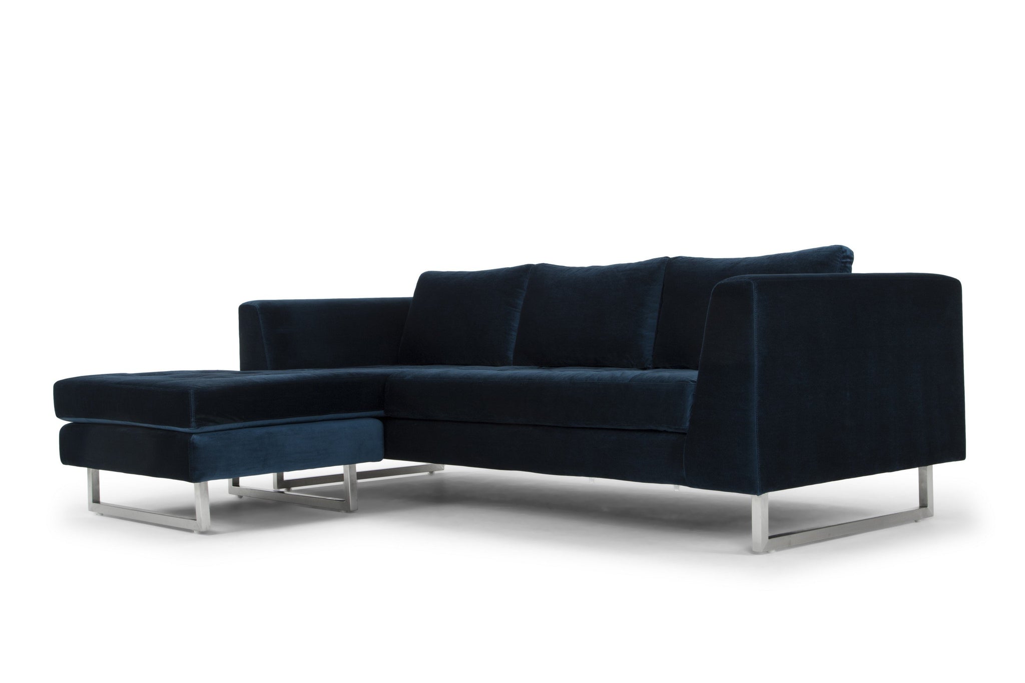 Nuevo Matthew Midnight Blue Sectional Sofa