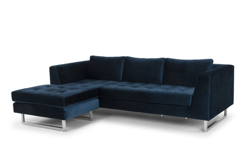 Nuevo Matthew Midnight Blue Sectional Sofa